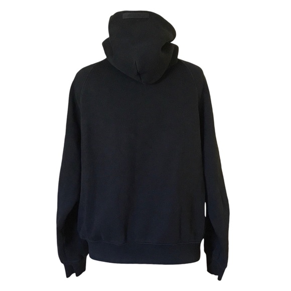 ESSENTIALS Fear of God Black Hooded Sweatshirt - Picture 3 of 11
